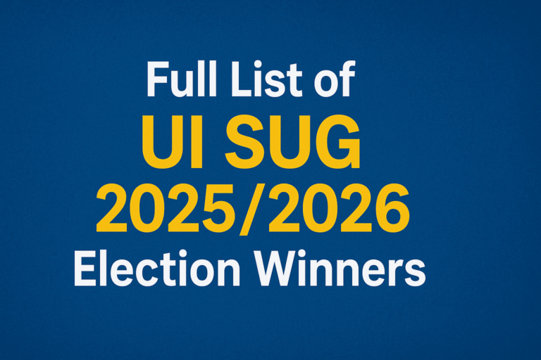 It’s Out! Full List of UI SUG 2025/2026 Election Winners Revealed