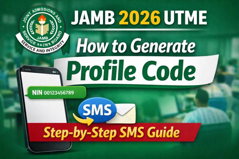 JAMB 2026 UTME Registration: How to Generate Profile Code and ePIN